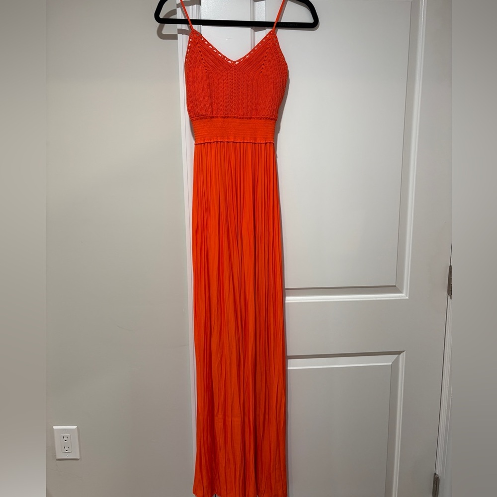 Ramy Brook Vibrant Orange Maxi Dress